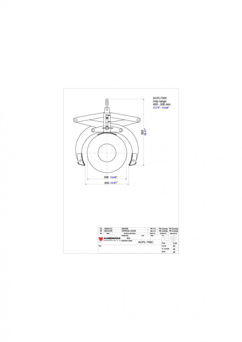 Betonrohrheber ACPL750