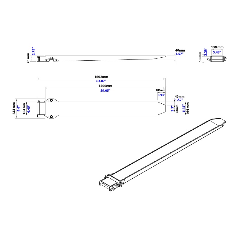 Fork Extensions - Heavy Duty