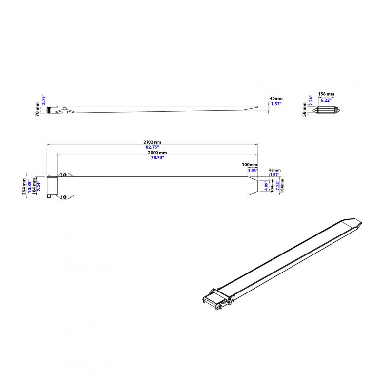 Fork Extensions - Heavy Duty