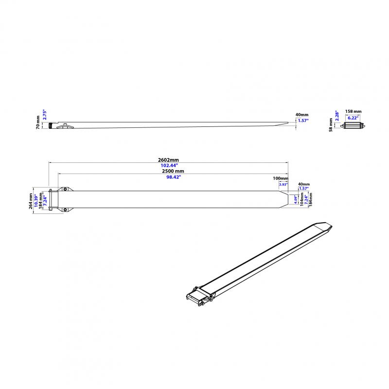 Fork Extensions - Heavy Duty