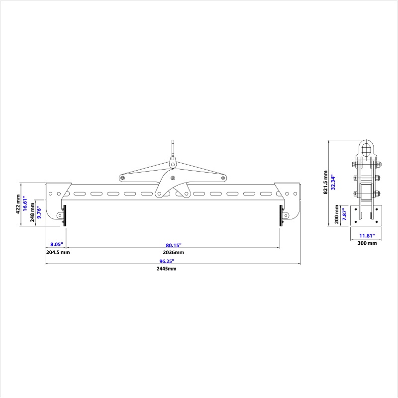 Horizontal Stone Lifting Clamp