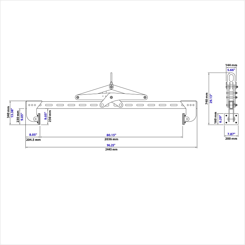 Horizontal Stone Lifting Clamp