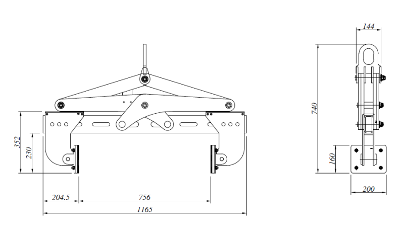 Horizontal Stone Lifting Clamp