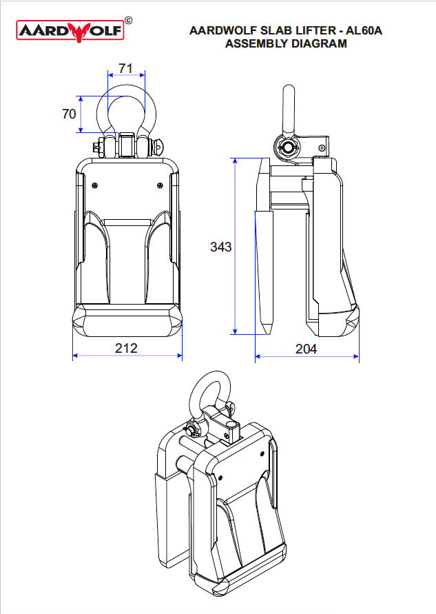 Aardwolf Slab Lifter Automatic