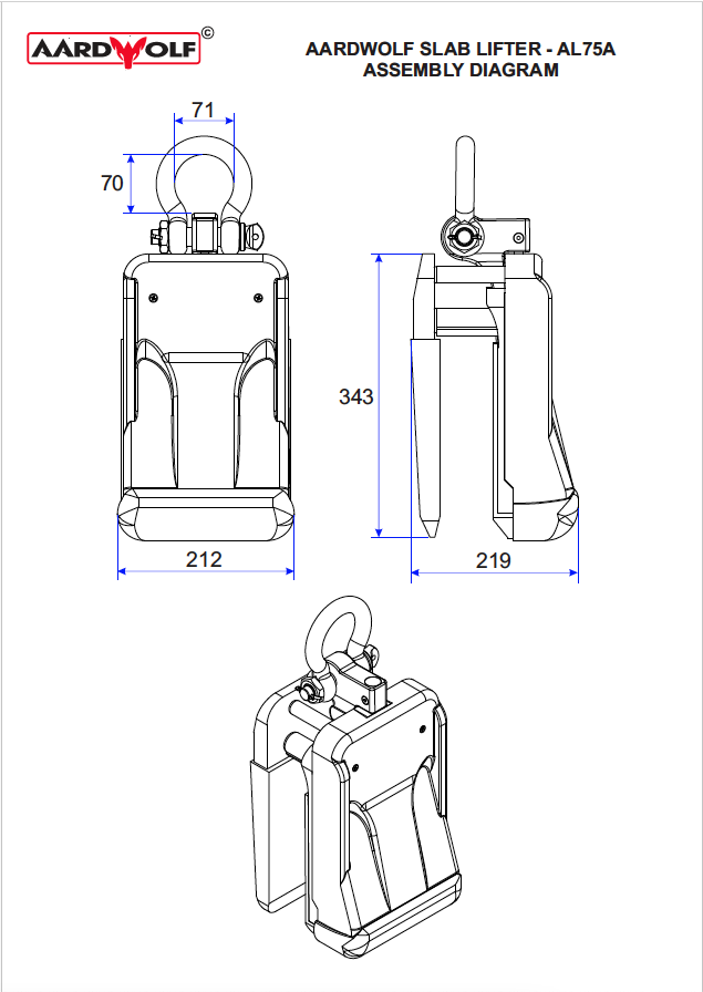 Aardwolf Slab Lifter Automatic