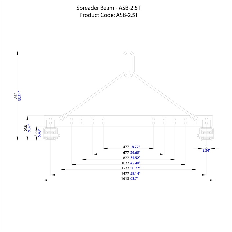 Spreizbalken ASB-2.5T