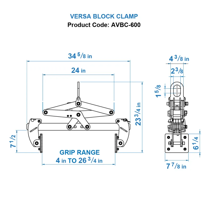 Versa Blockklemme AVBC-600