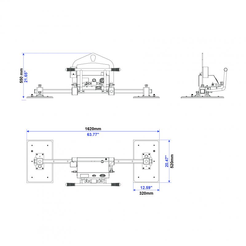 Thiết bị nâng chân không AVLM2-500Kg