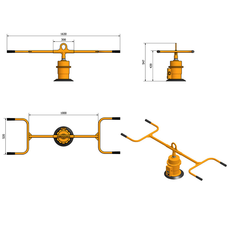 Mechanischer Einzel-Vakuum Heber AMMVL150