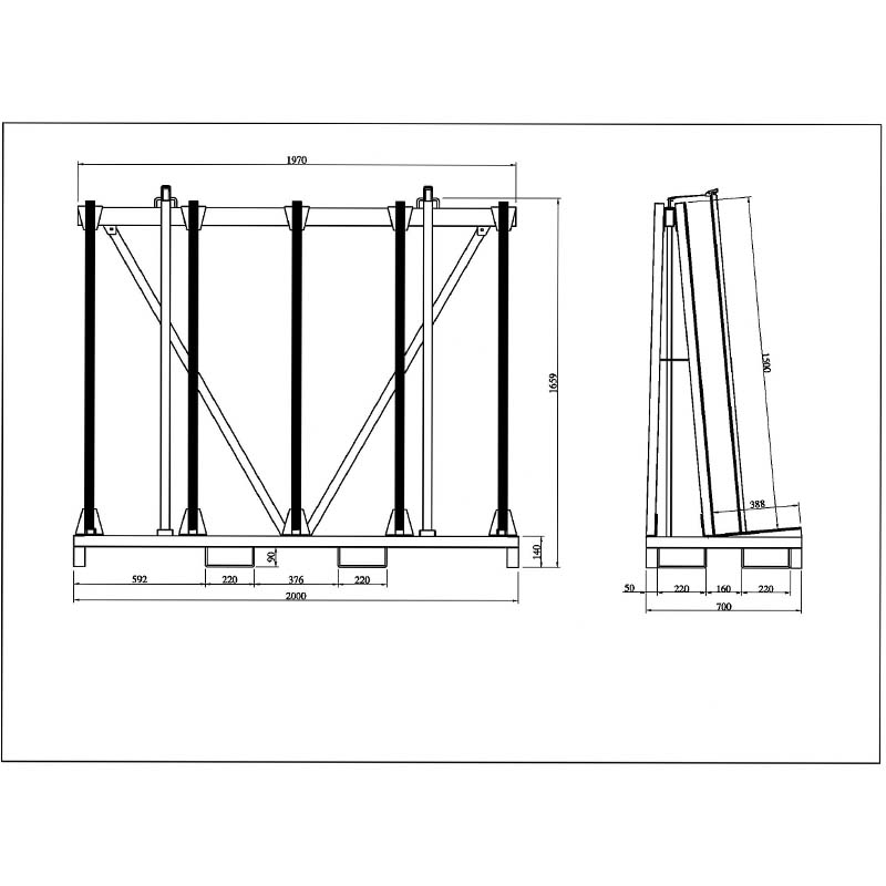 Single Side Transport Rack