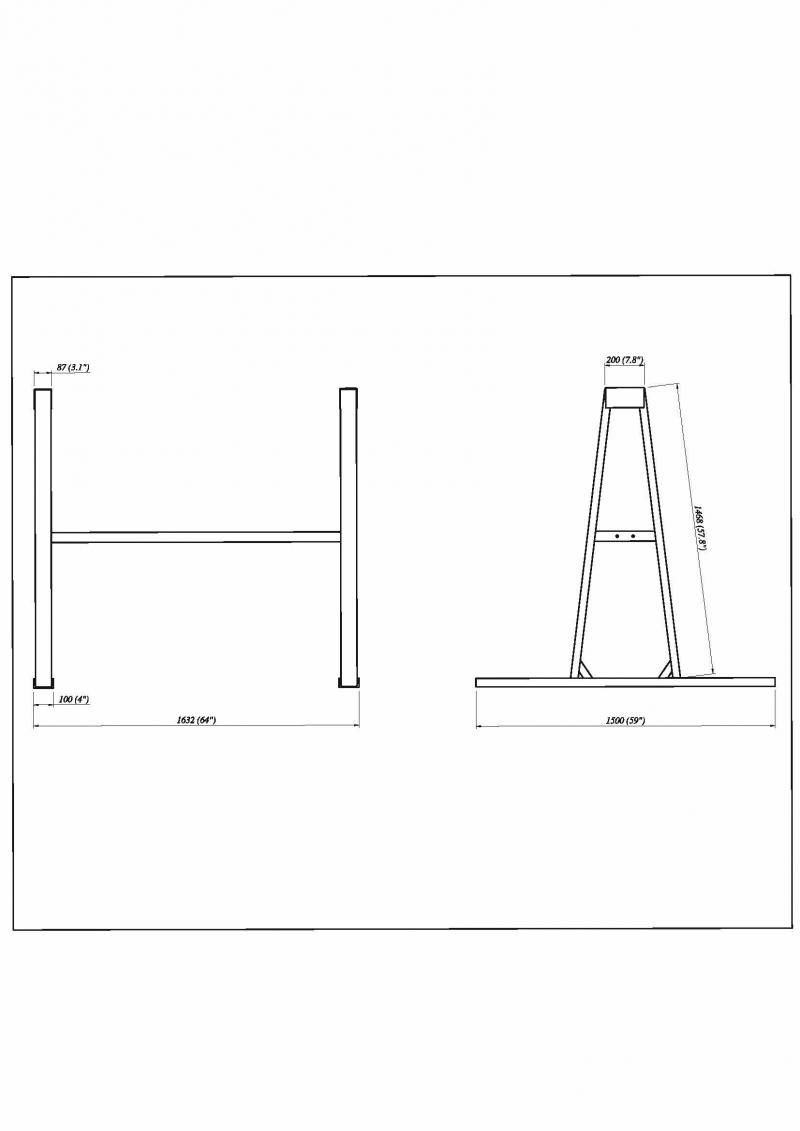 Stein-'A'-Rahmen – Schwerlast SAF02-HD