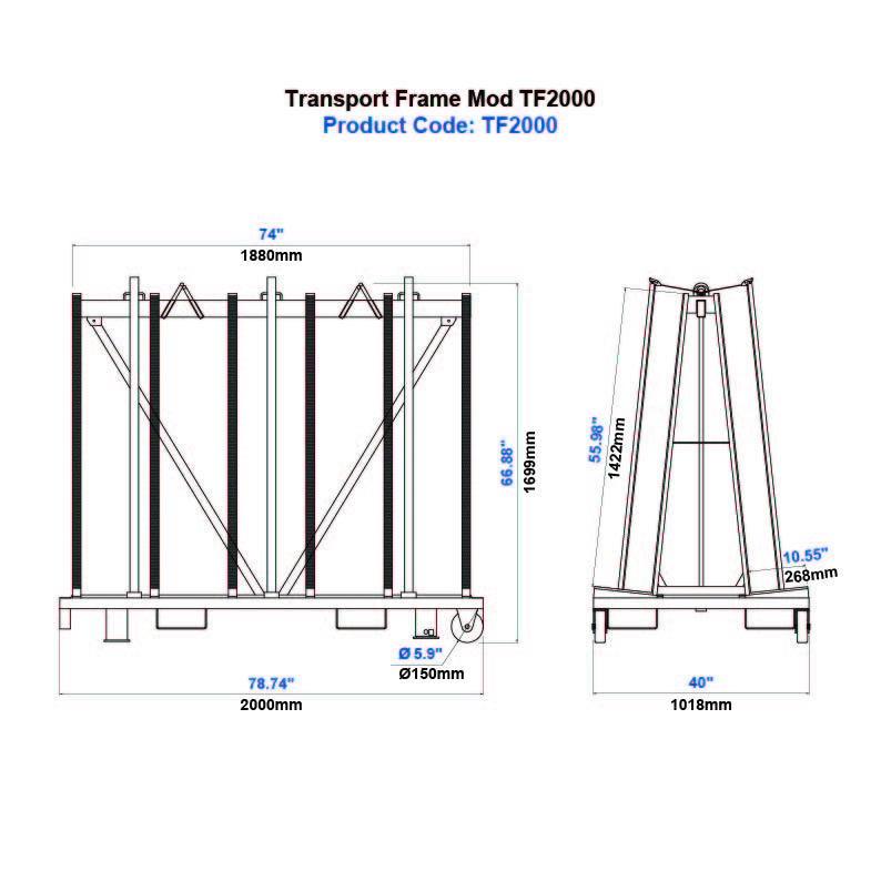 Khung vận chuyển mẫu TF2000PC