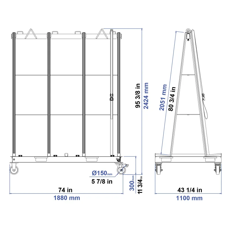 Universal Frame Tall FS-1880-2050A-4