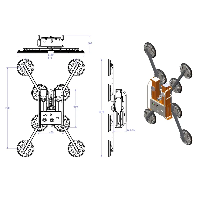 Vacuum GlassGrip VGG8D