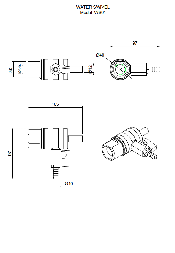 Wasserbohrfutter WS01