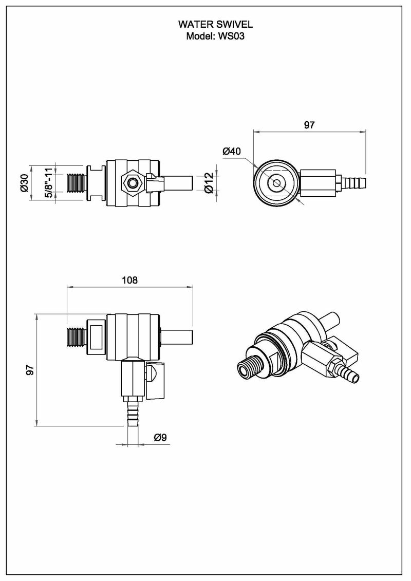 Wasserbohrfutter WS03