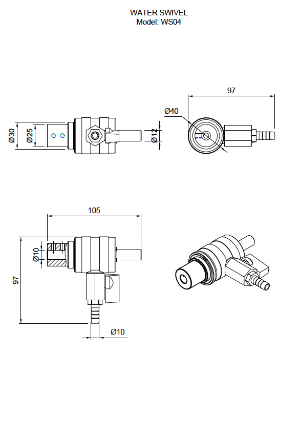 Wasserbohrfutter WS01