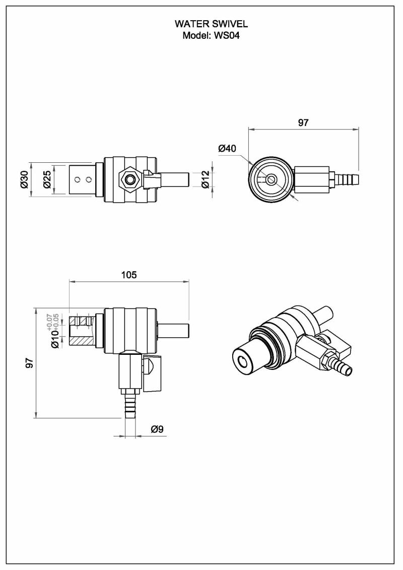 Wasserbohrfutter WS04